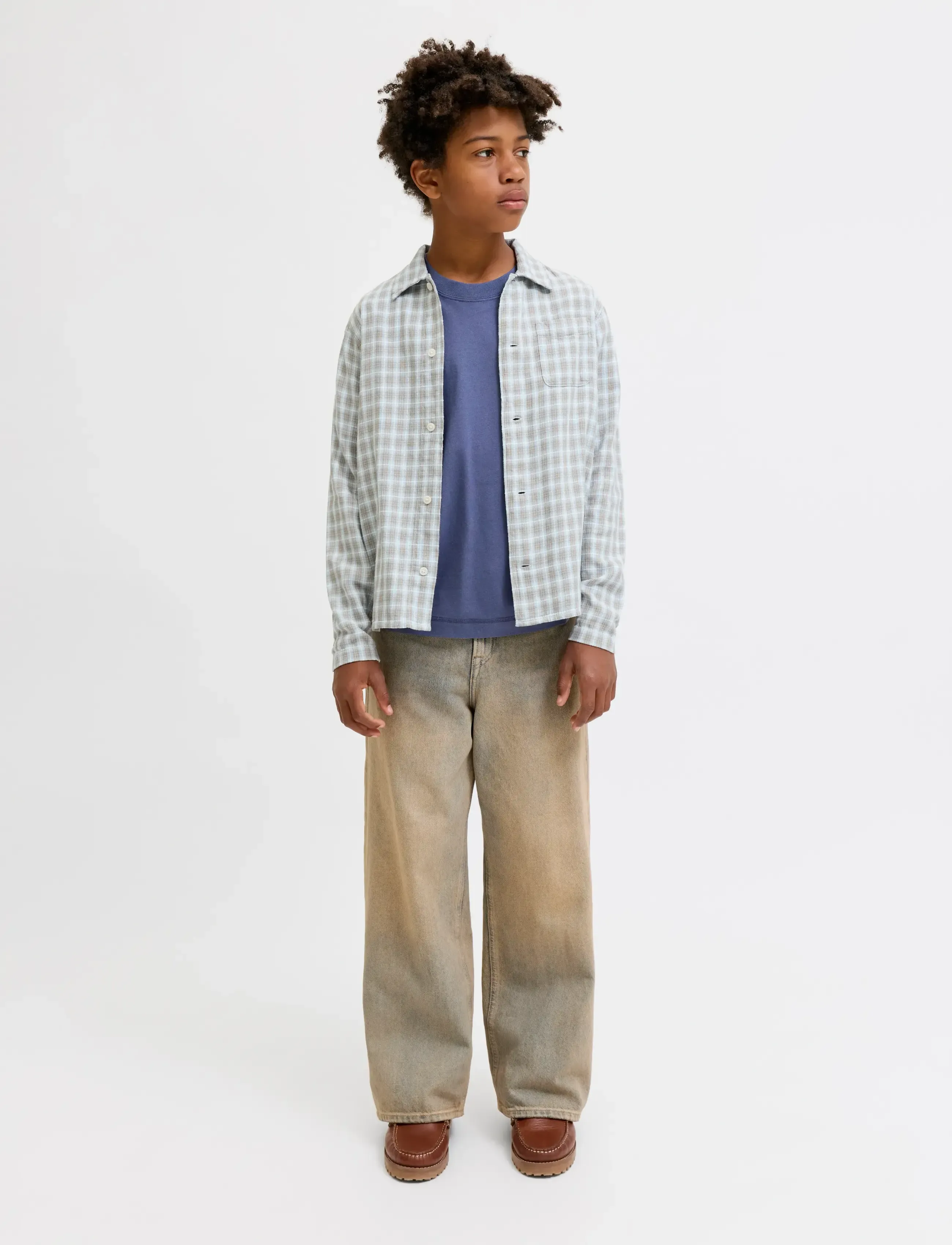 Jack & Jones - JORNORREBRO TYPO TEE SS CREW NECK SN JNR - kortærmede t-shirts - crown blue - 4