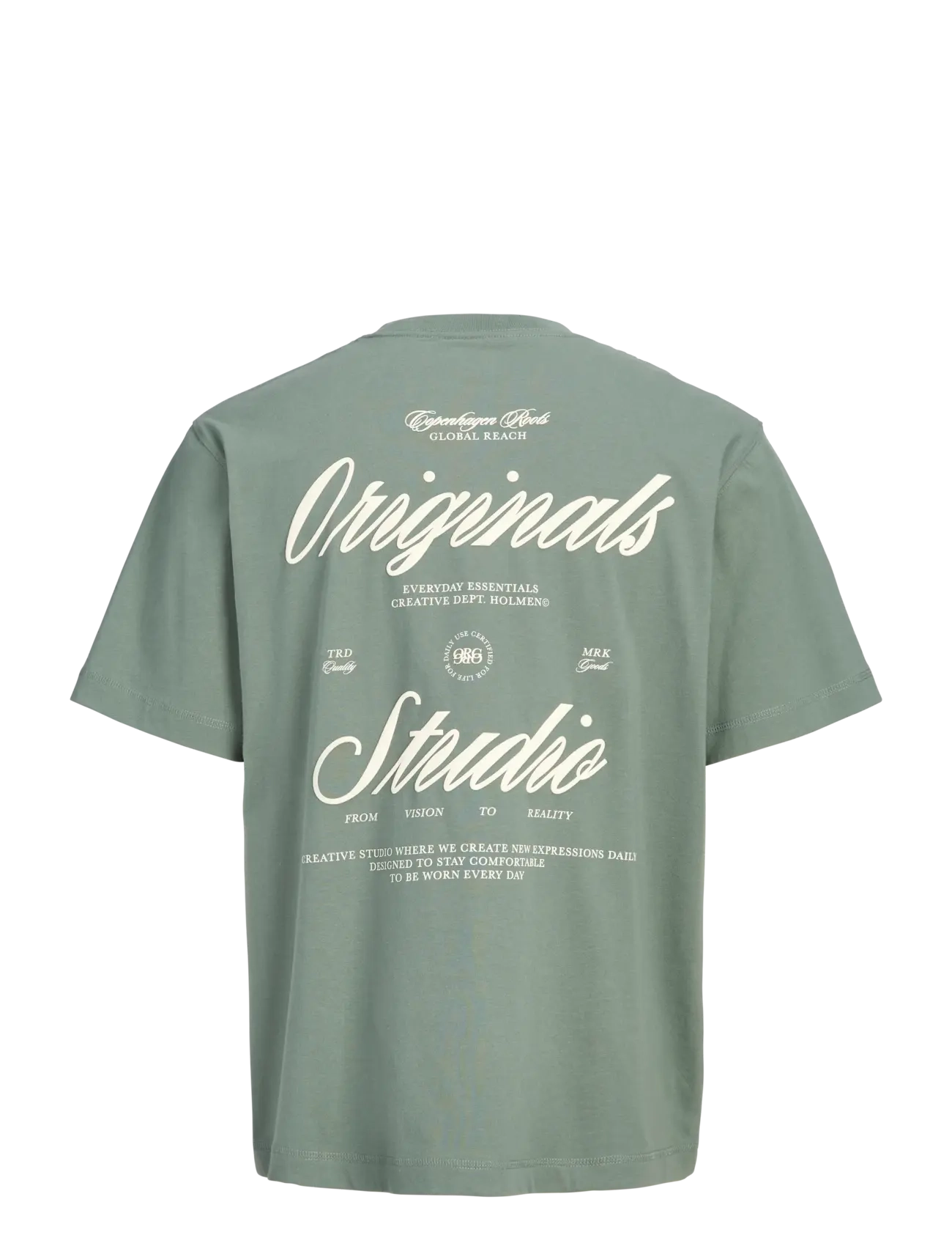 Jack & Jones - JORNORREBRO TYPO TEE SS CREW NECK SN JNR - kortærmede t-shirts - laurel wreath - 2