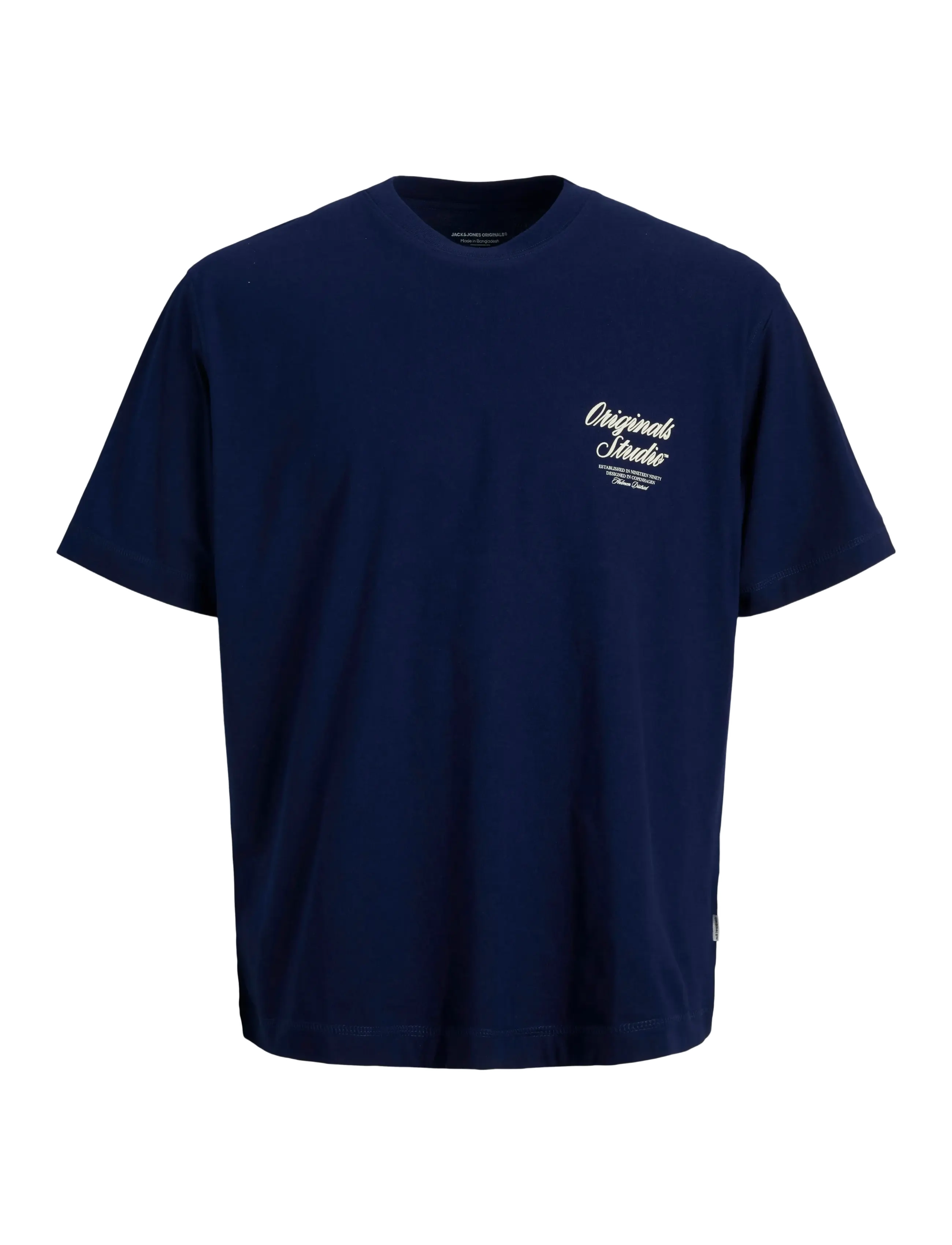 Jack & Jones JORNORREBRO TYPO TEE SS CREW NECK SN JNR - Pluusid - OCEAN CAVERN / navy