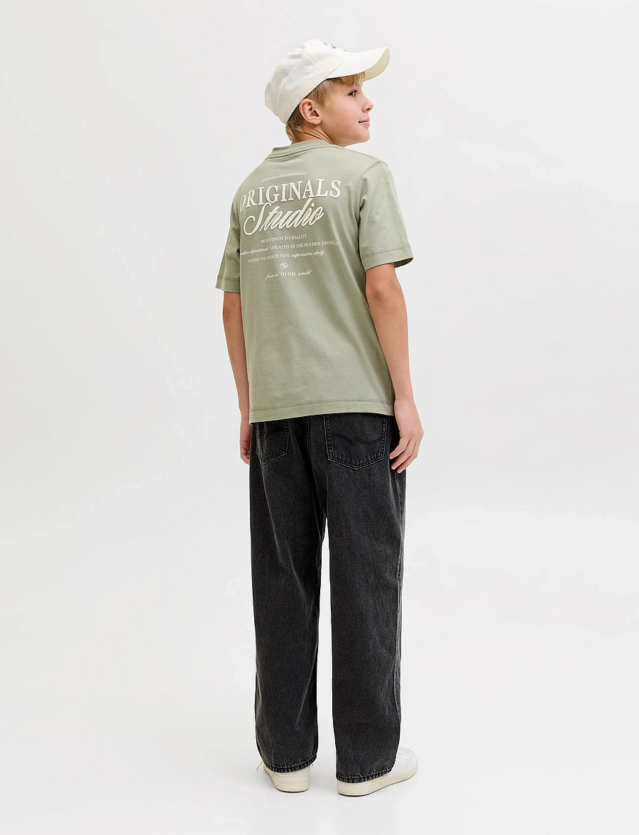 Jack & Jones - JORNORREBRO TYPO TEE SS CREW NECK SN JNR - marškinėliai trumpomis rankovėmis - seagrass - 3