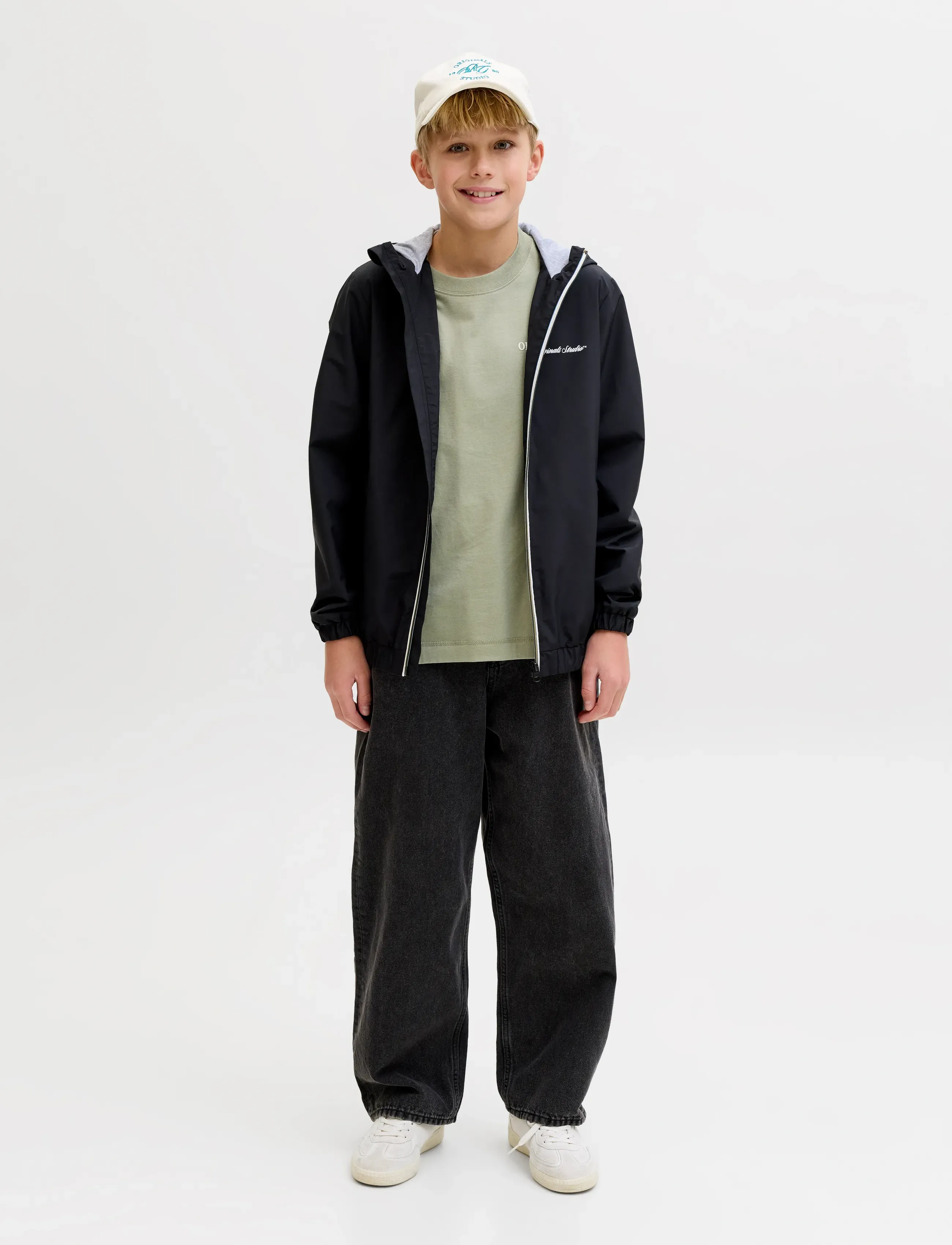Jack & Jones - JORNORREBRO TYPO TEE SS CREW NECK SN JNR - marškinėliai trumpomis rankovėmis - seagrass - 4
