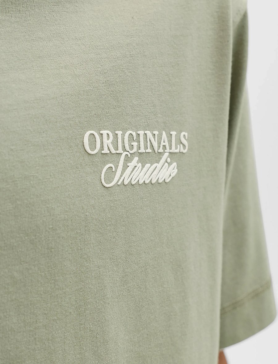 Jack & Jones - JORNORREBRO TYPO TEE SS CREW NECK SN JNR - marškinėliai trumpomis rankovėmis - seagrass - 5