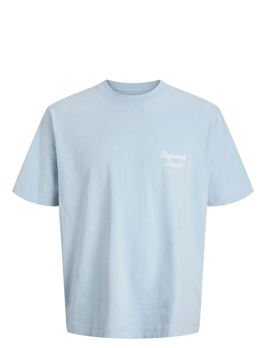 Jack & Jones - JORNORREBRO TYPO TEE SS CREW NECK SN JNR - kurzärmelige - skyway - 1