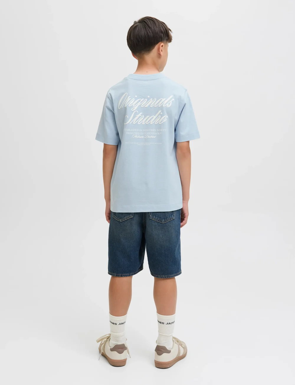 Jack & Jones - JORNORREBRO TYPO TEE SS CREW NECK SN JNR - kurzärmelige - skyway - 3