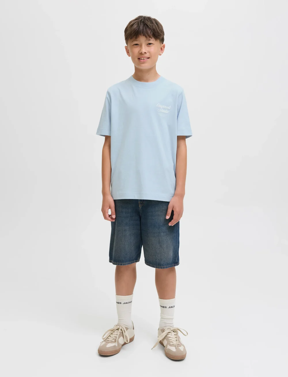 Jack & Jones - JORNORREBRO TYPO TEE SS CREW NECK SN JNR - kurzärmelige - skyway - 4