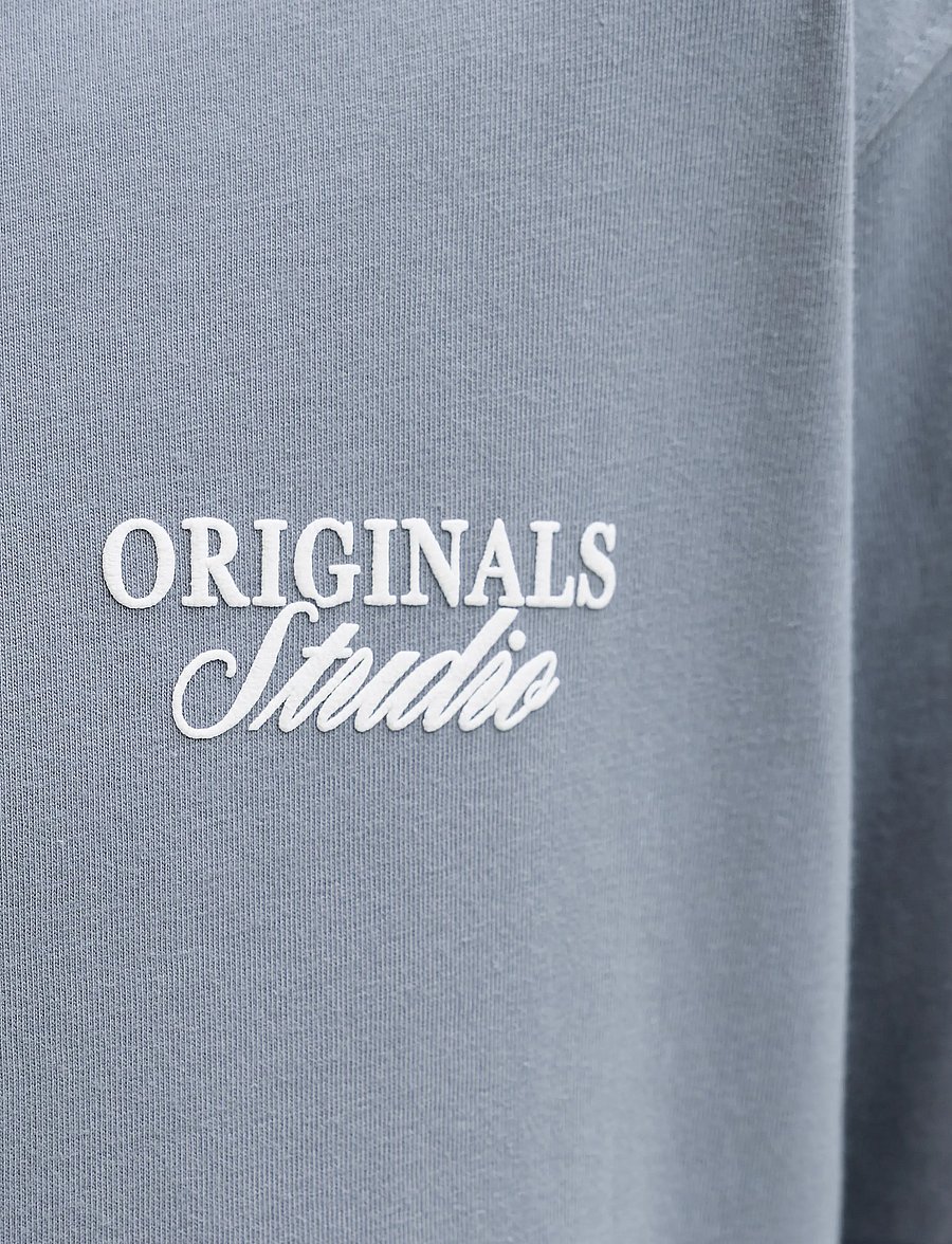 Jack & Jones - JORNORREBRO TYPO TEE SS CREW NECK SN JNR - kortærmede t-shirts - tradewinds - 5