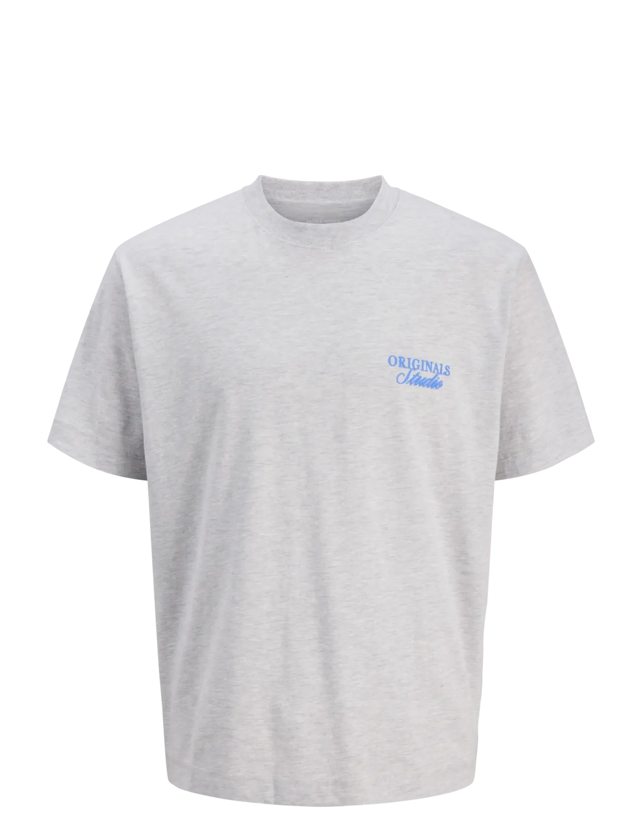 Jack & Jones JORNORREBRO TYPO TEE SS CREW NECK SN JNR - Jack & Jones - WHITE MELANGE / grey