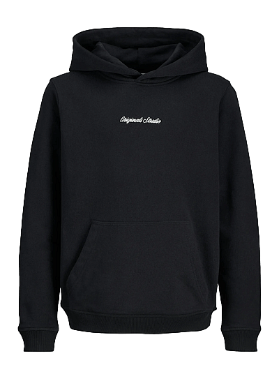 Jack & Jones JORNORREBRO EMB SWEAT HOOD NOOS JNR - Kinder 2 bis 8 Jahren - BLACK / black