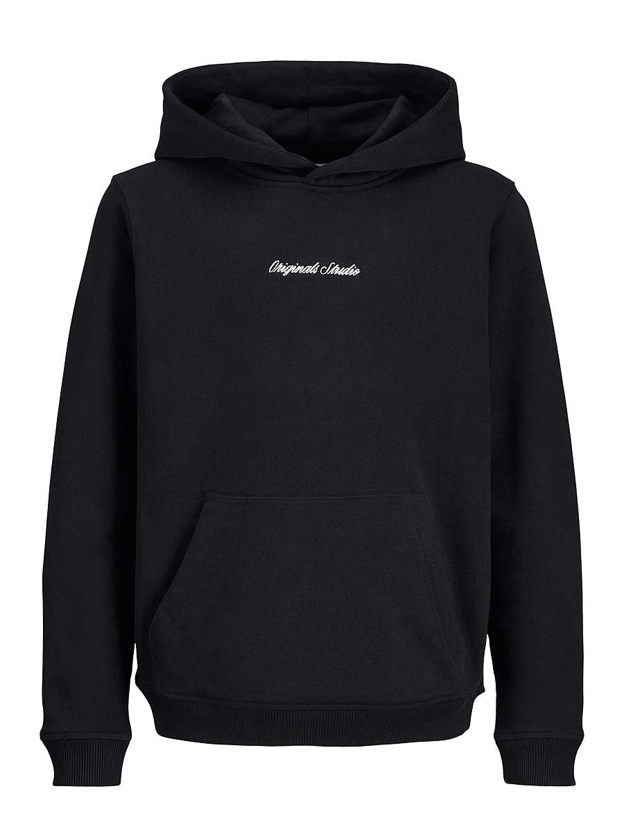 Jack & Jones - JORNORREBRO EMB SWEAT HOOD NOOS JNR - pulls à capuche - black - 1