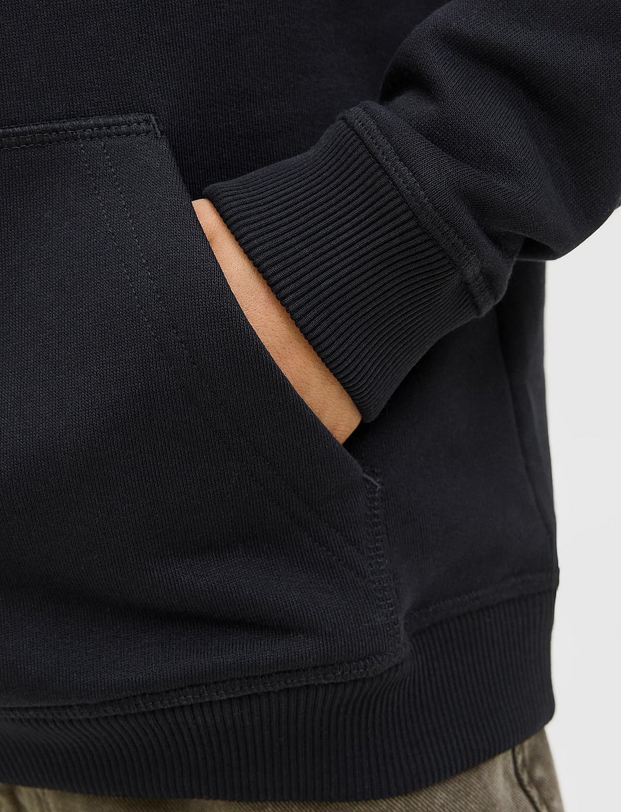 Jack & Jones - JORNORREBRO EMB SWEAT HOOD NOOS JNR - pulls à capuche - black - 3
