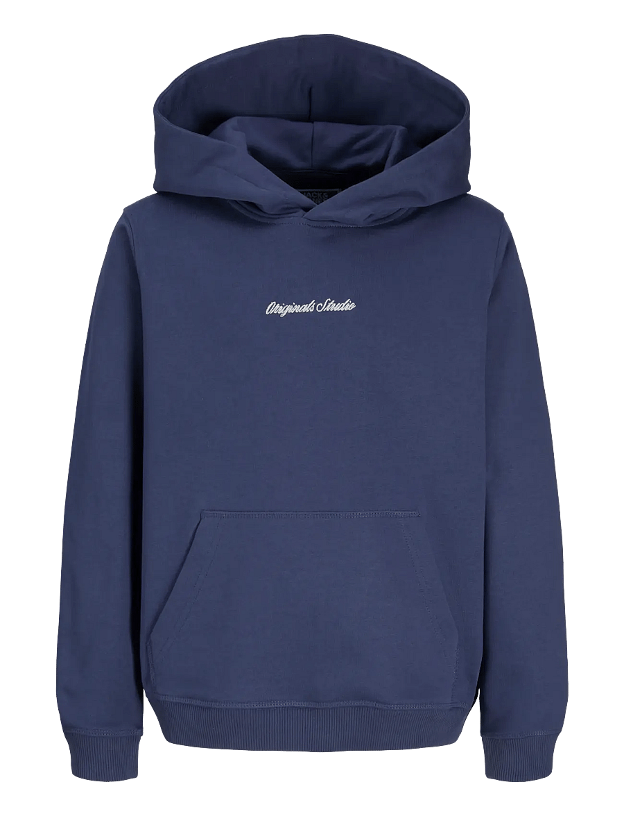 Jack & Jones - JORNORREBRO EMB SWEAT HOOD NOOS JNR - huvtröjor - crown blue - 1