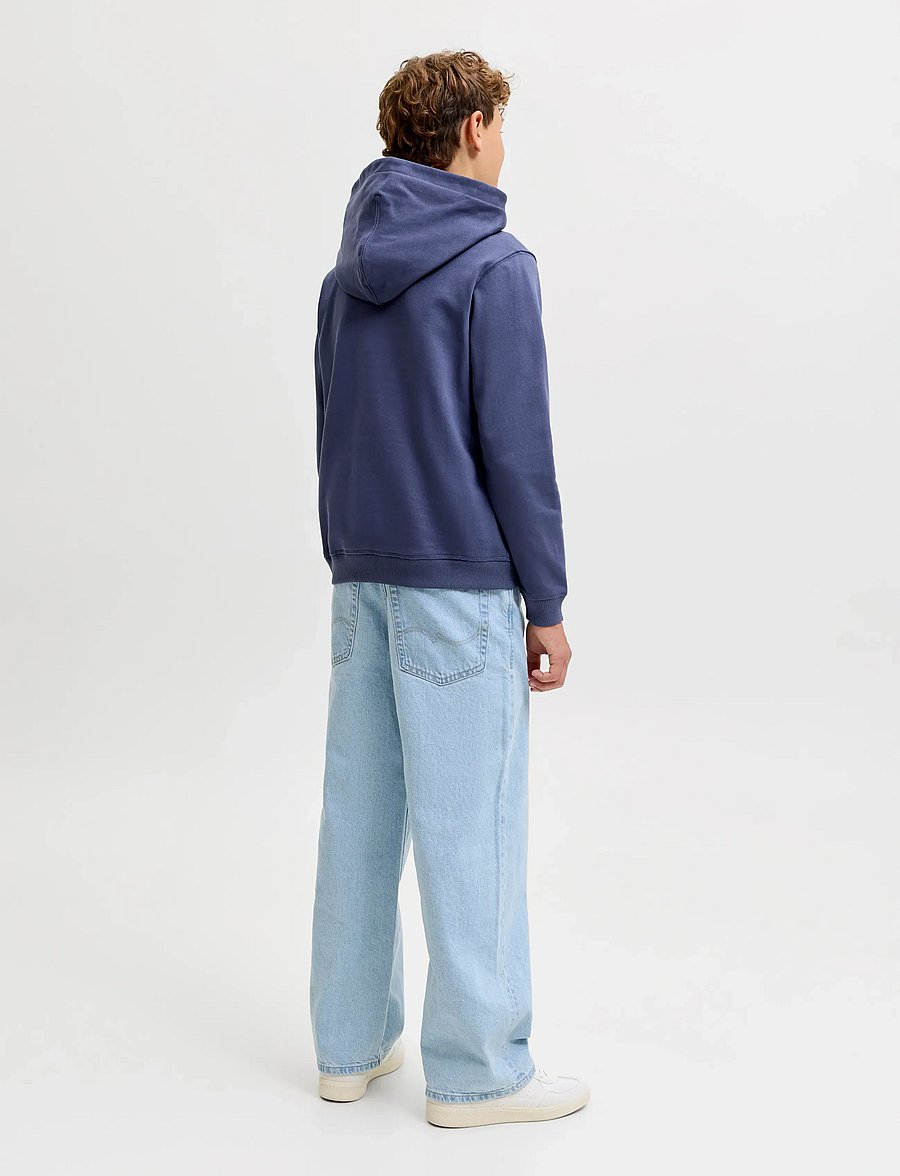 Jack & Jones - JORNORREBRO EMB SWEAT HOOD NOOS JNR - huvtröjor - crown blue - 3