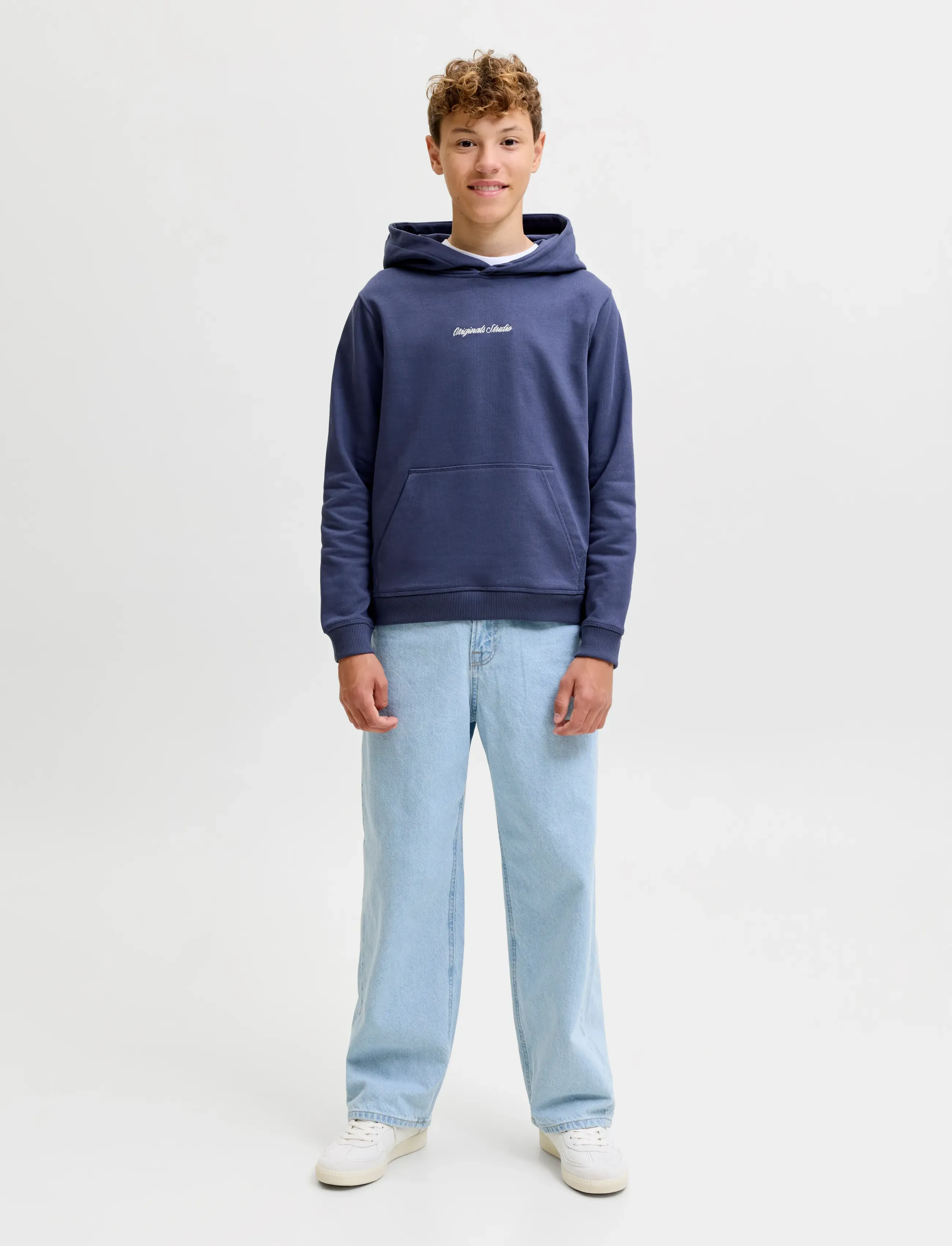 Jack & Jones - JORNORREBRO EMB SWEAT HOOD NOOS JNR - kapuzenpullover - crown blue - 4