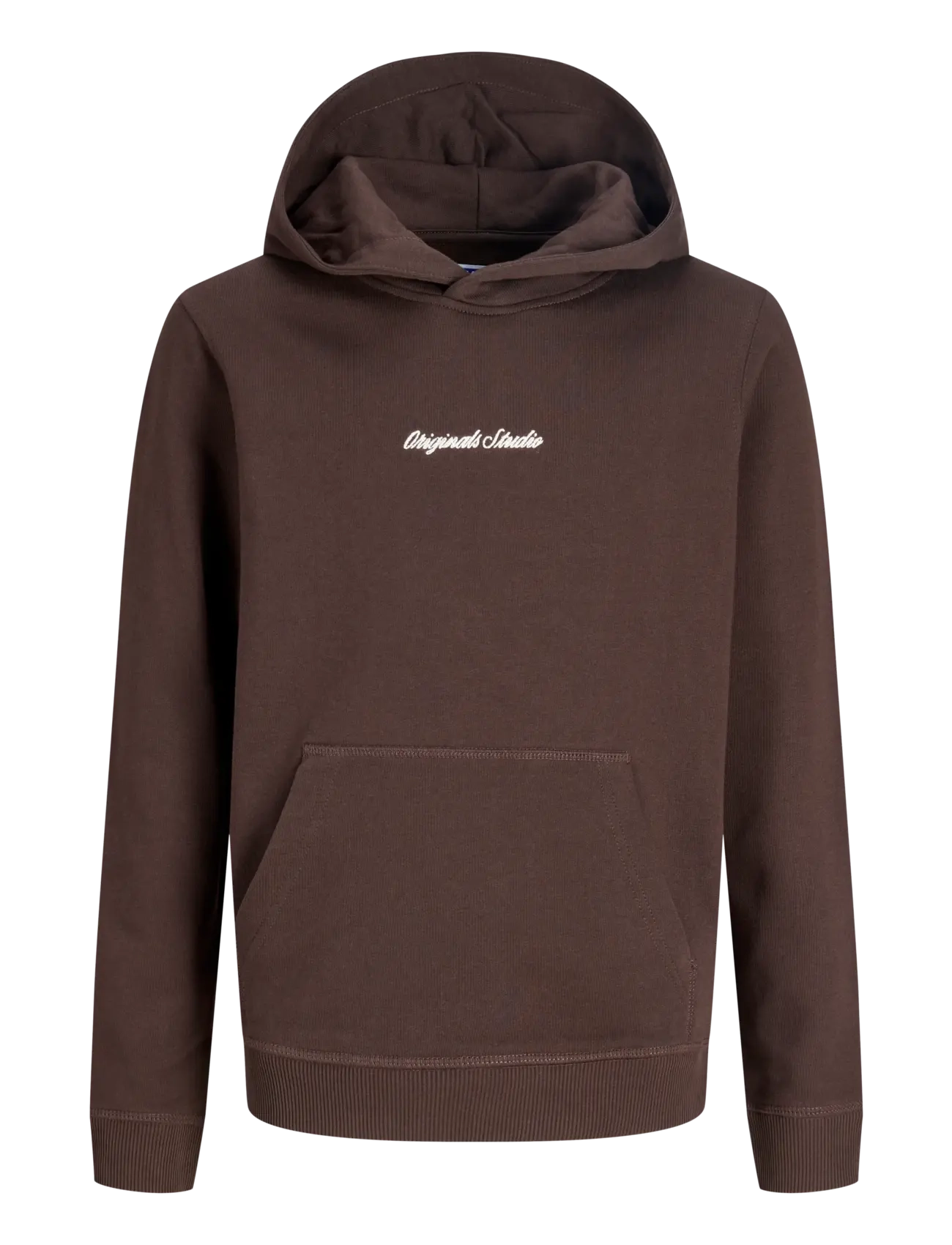 Jack & Jones JORNORREBRO EMB SWEAT HOOD NOOS JNR - Hoodies - JAVA / brown