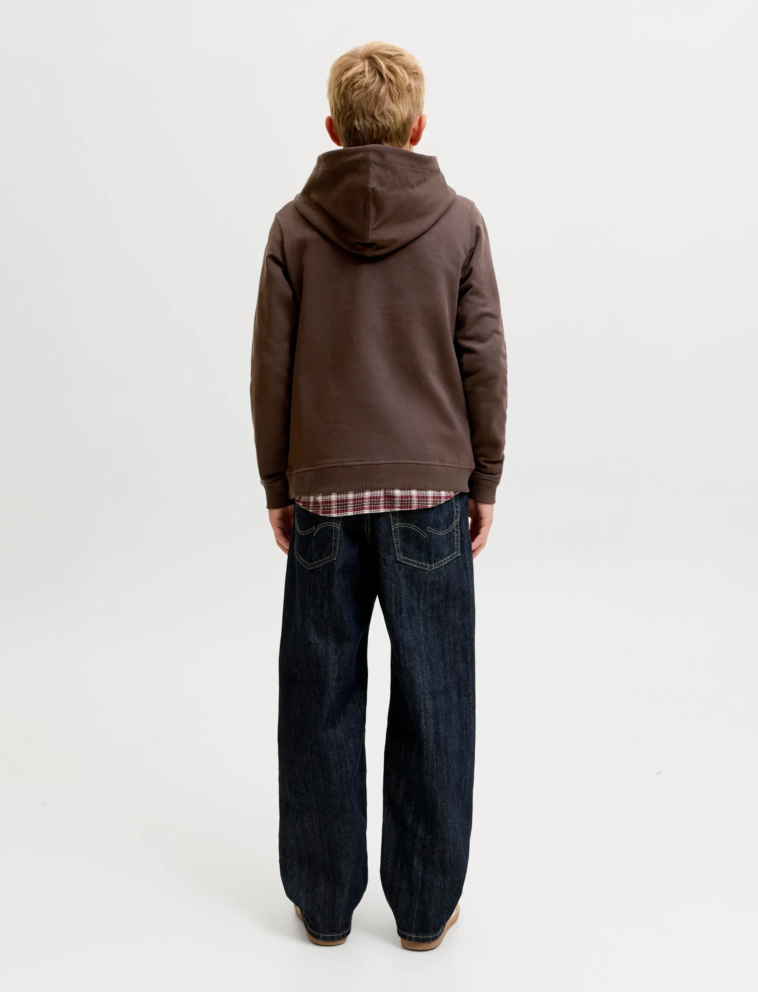 Jack & Jones - JORNORREBRO EMB SWEAT HOOD NOOS JNR - kapuzenpullover - java - 3