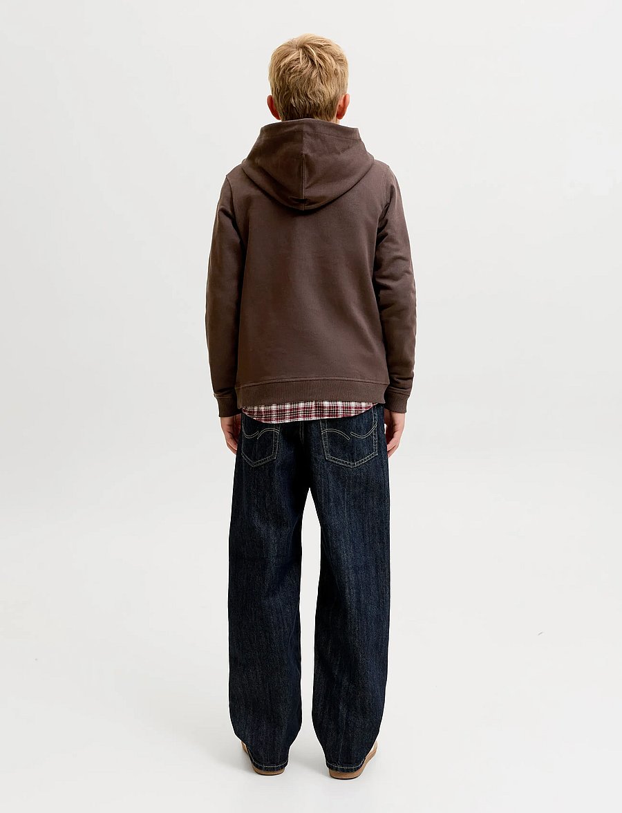 Jack & Jones - JORNORREBRO EMB SWEAT HOOD NOOS JNR - kapuzenpullover - java - 3