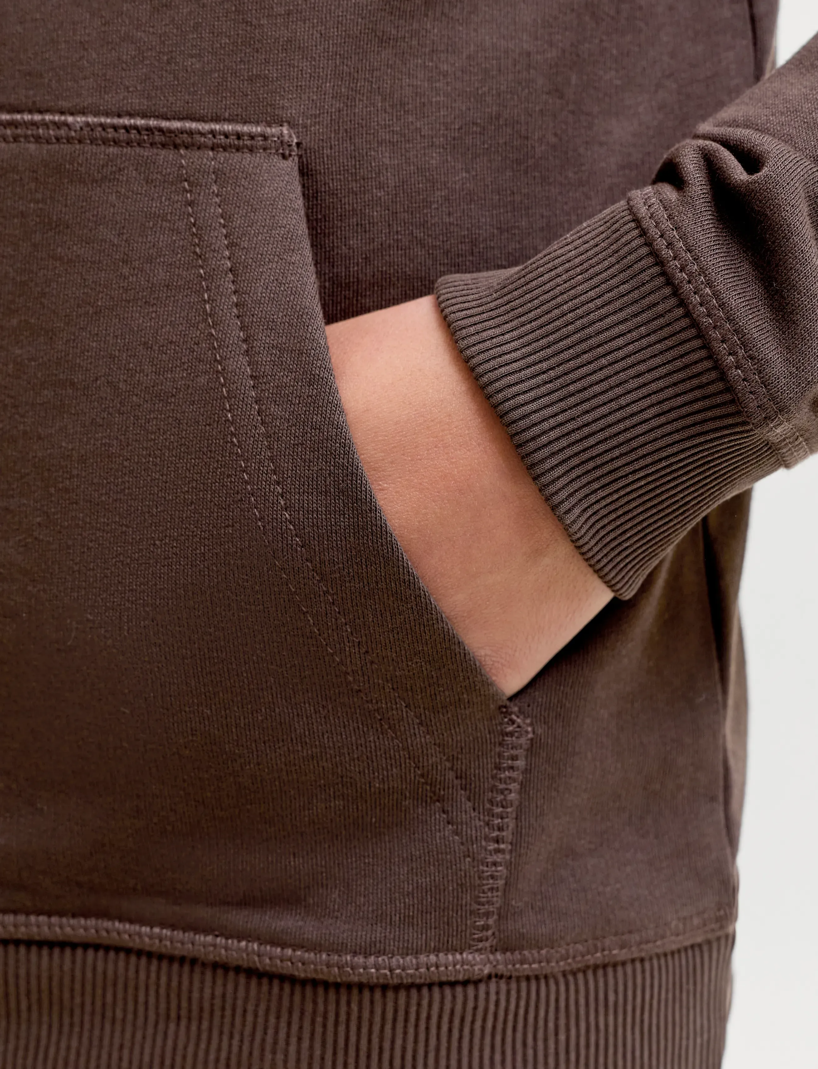Jack & Jones - JORNORREBRO EMB SWEAT HOOD NOOS JNR - kapuzenpullover - java - 5