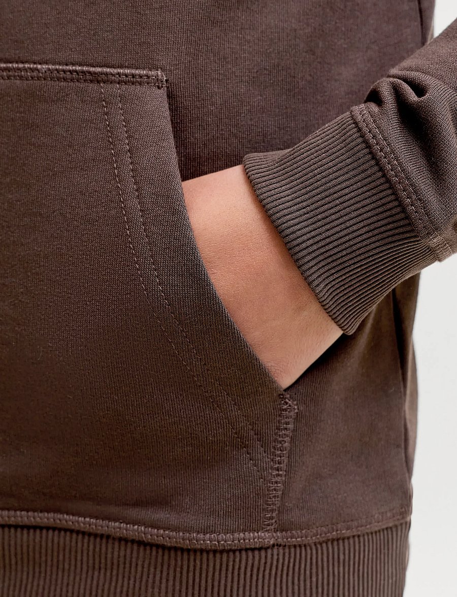 Jack & Jones - JORNORREBRO EMB SWEAT HOOD NOOS JNR - kapuzenpullover - java - 5