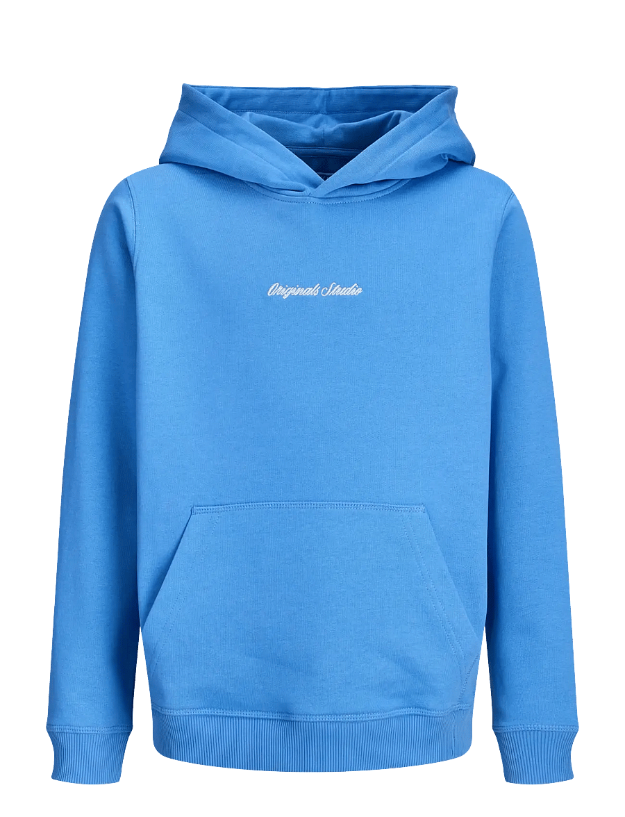 Jack & Jones - JORNORREBRO EMB SWEAT HOOD NOOS JNR - hættetrøjer - marina - 1