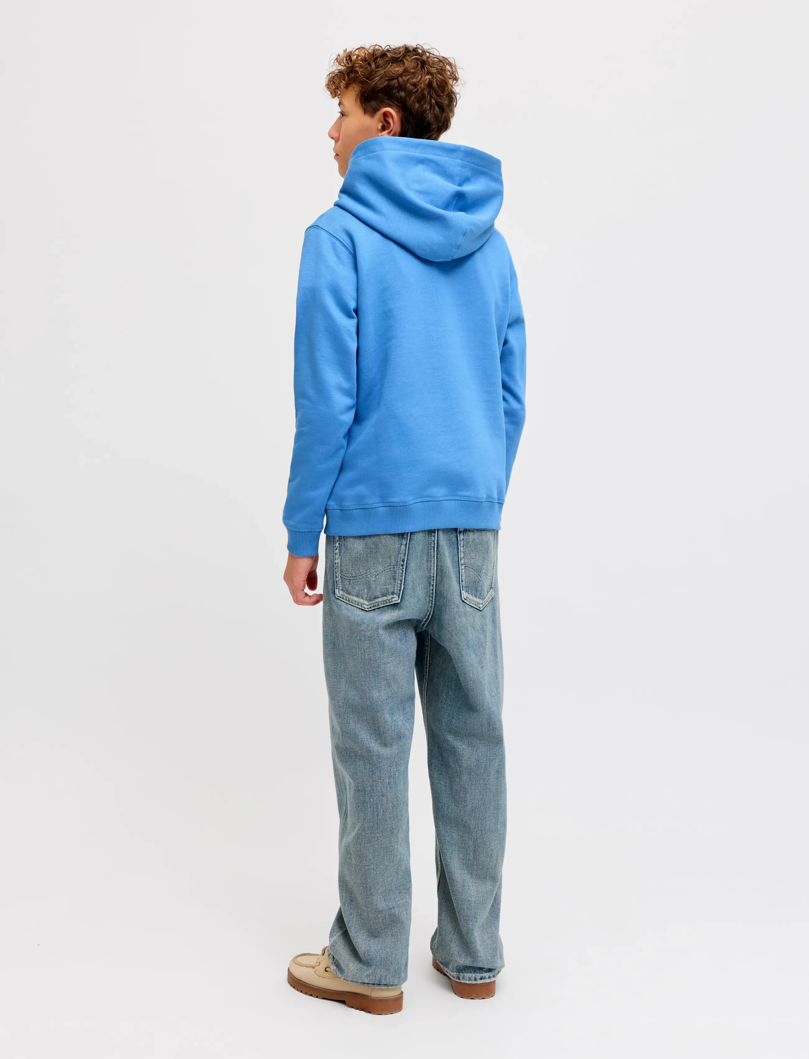 Jack & Jones - JORNORREBRO EMB SWEAT HOOD NOOS JNR - hættetrøjer - marina - 2