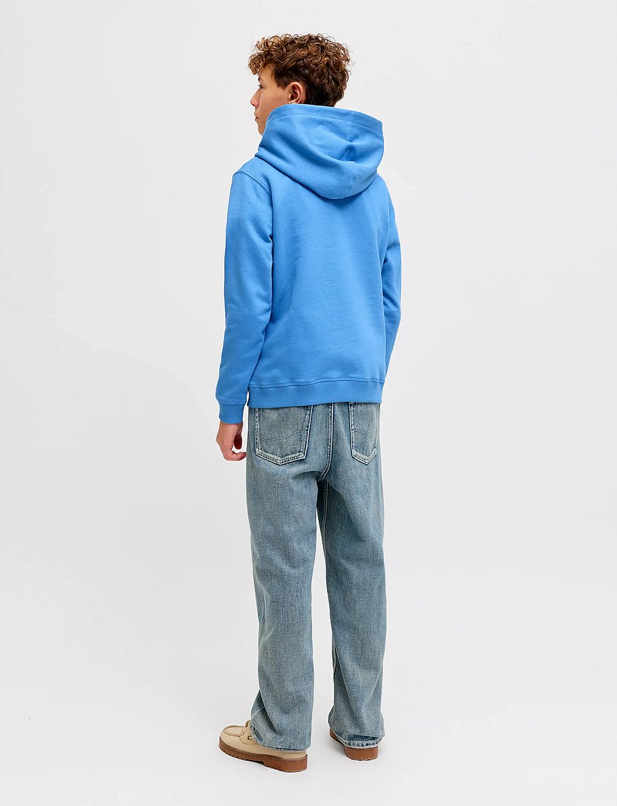 Jack & Jones - JORNORREBRO EMB SWEAT HOOD NOOS JNR - hættetrøjer - marina - 2