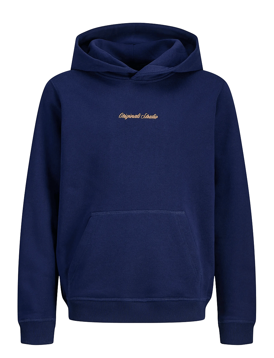 Jack & Jones - JORNORREBRO EMB SWEAT HOOD NOOS JNR - pulls à capuche - ocean cavern - 1