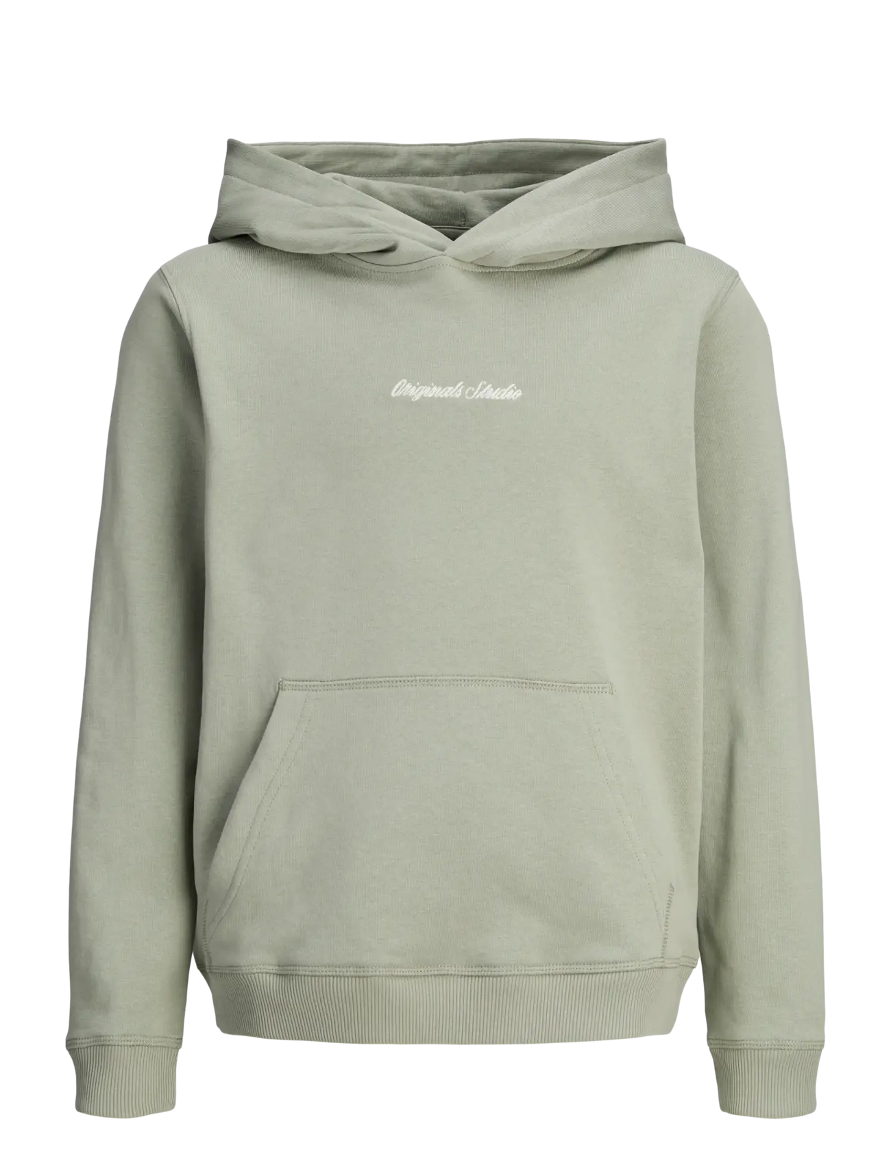 Jack & Jones JORNORREBRO EMB SWEAT HOOD NOOS JNR - Overdele - SEAGRASS / khaki/green