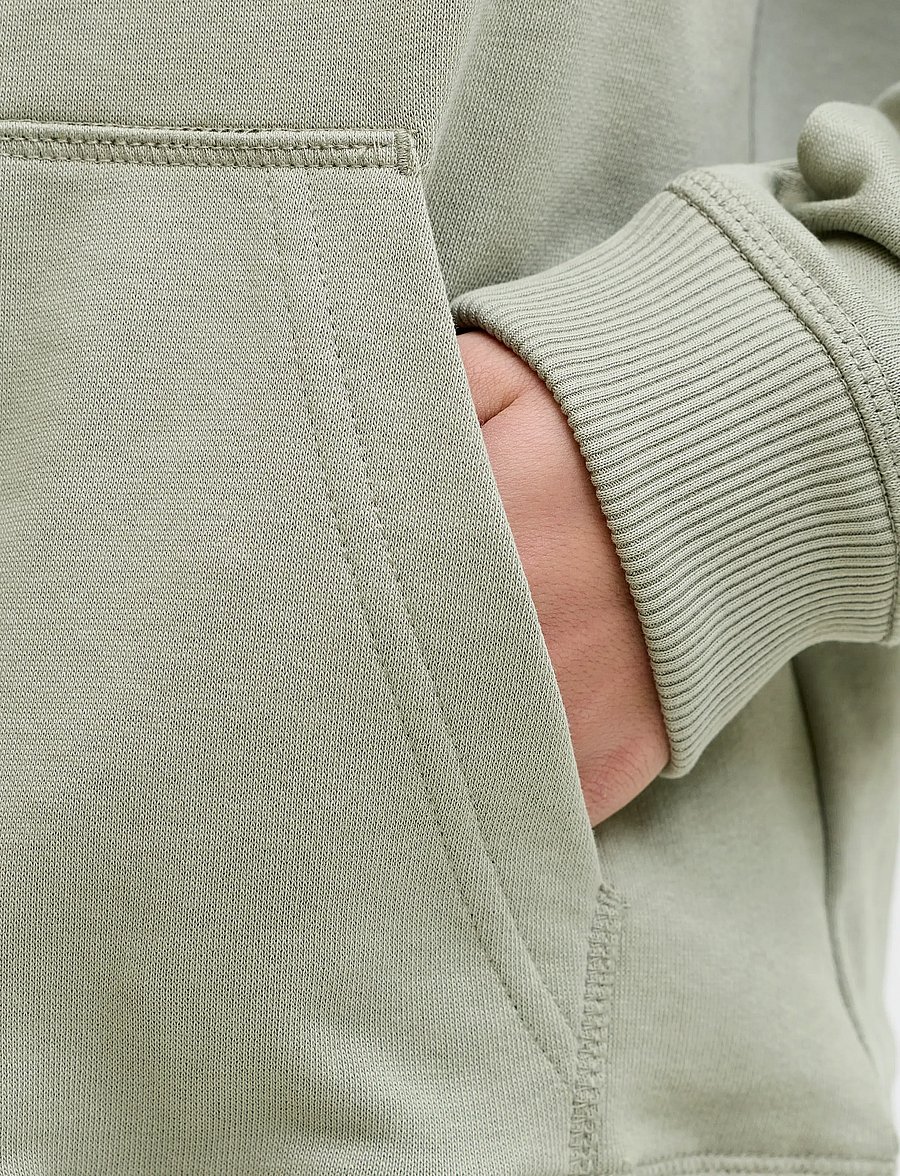 Jack & Jones - JORNORREBRO EMB SWEAT HOOD NOOS JNR - kapuzenpullover - seagrass - 5