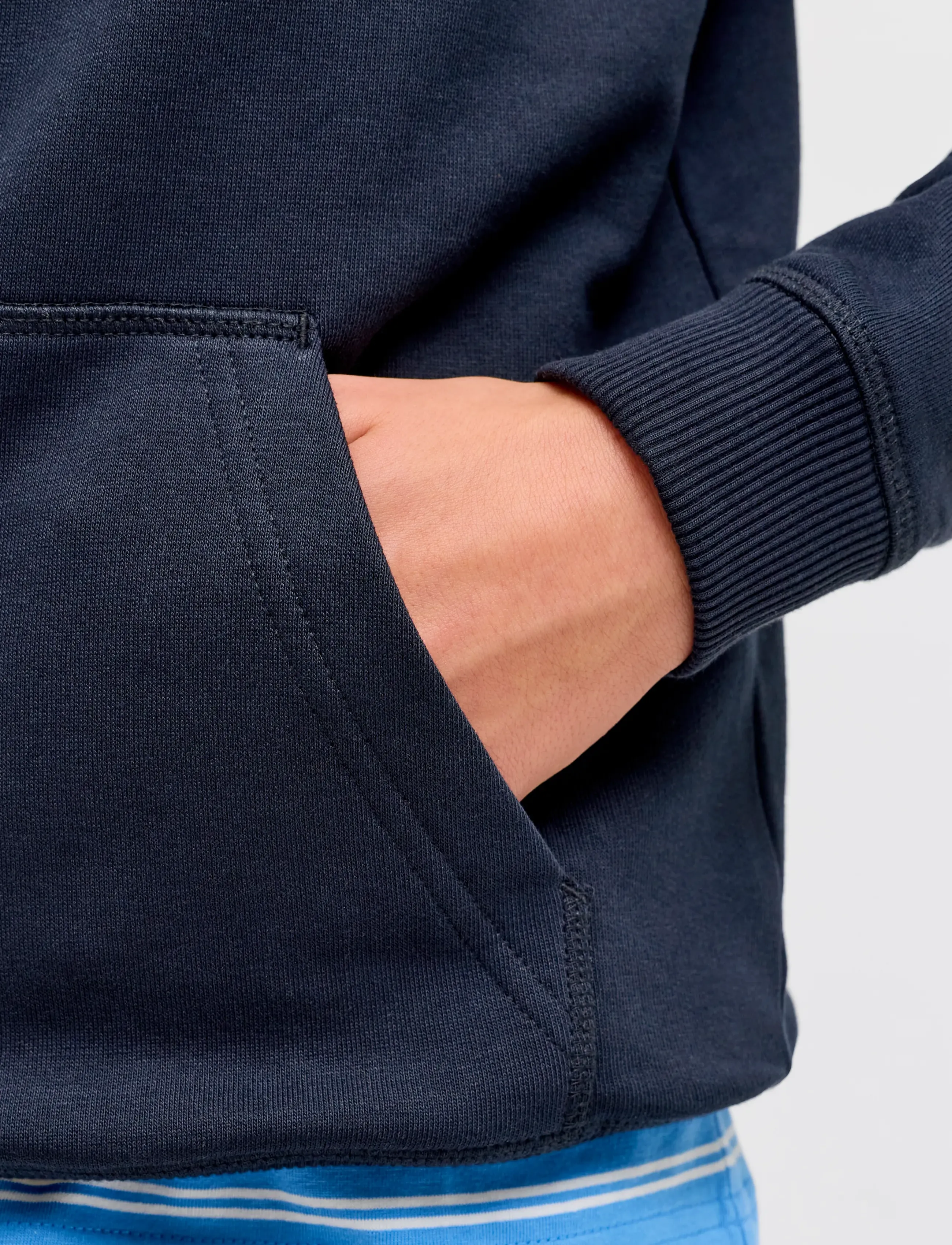Jack & Jones - JORNORREBRO EMB SWEAT HOOD NOOS JNR - hættetrøjer - sky captain - 4