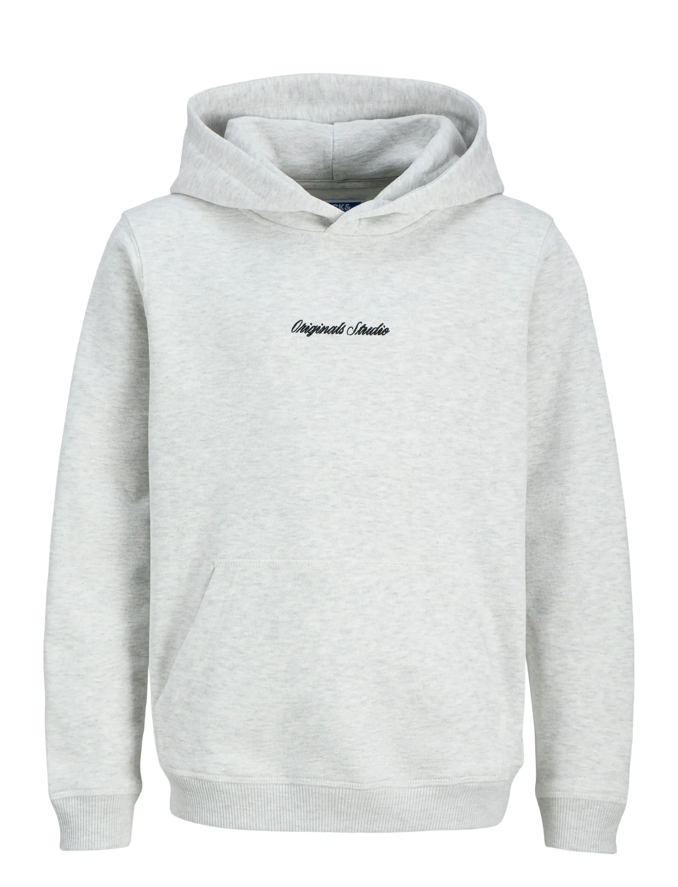 Jack & Jones JORNORREBRO EMB SWEAT HOOD NOOS JNR - Kleidung - WHITE MELANGE / grey