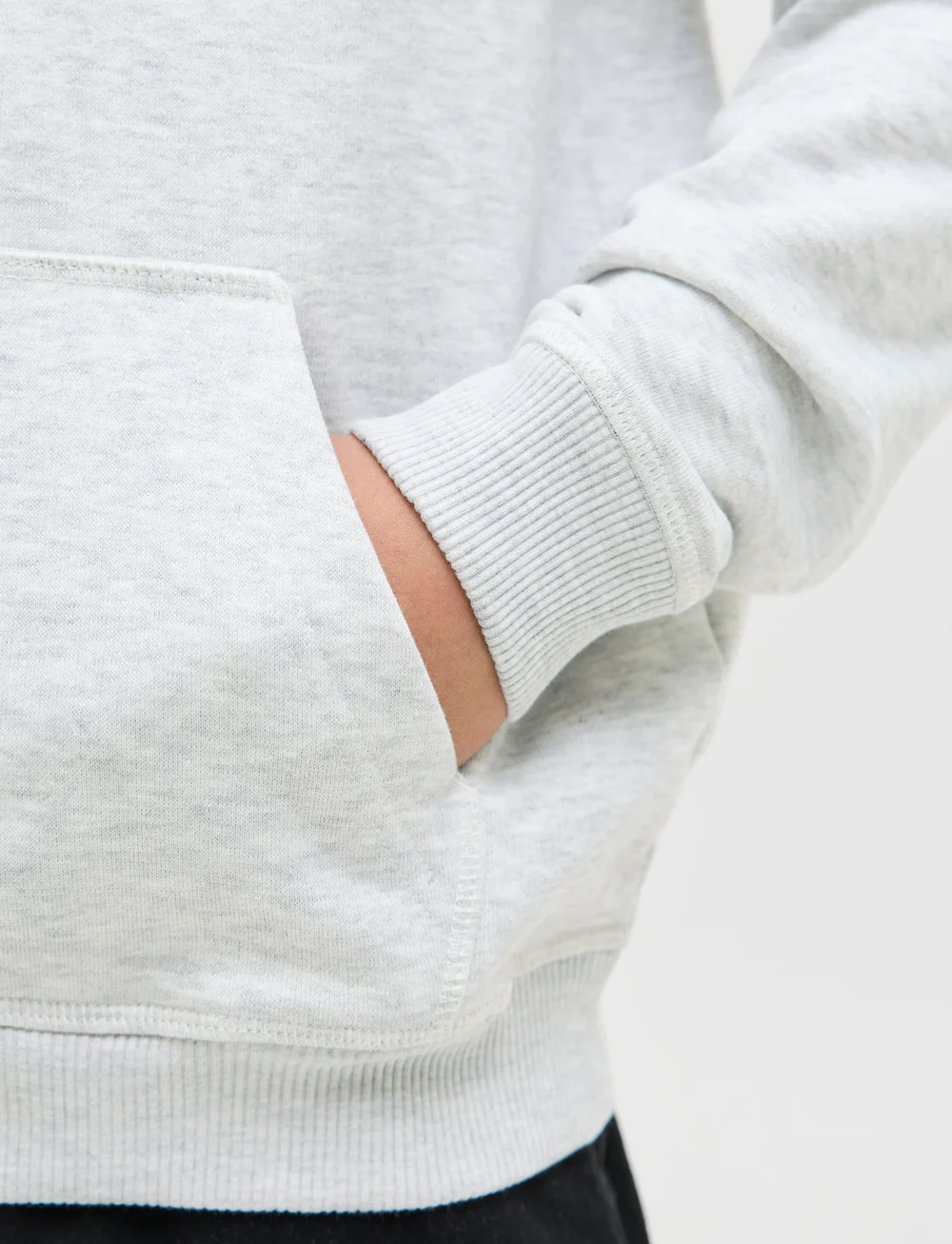Jack & Jones - JORNORREBRO EMB SWEAT HOOD NOOS JNR - kapuzenpullover - white melange - 5