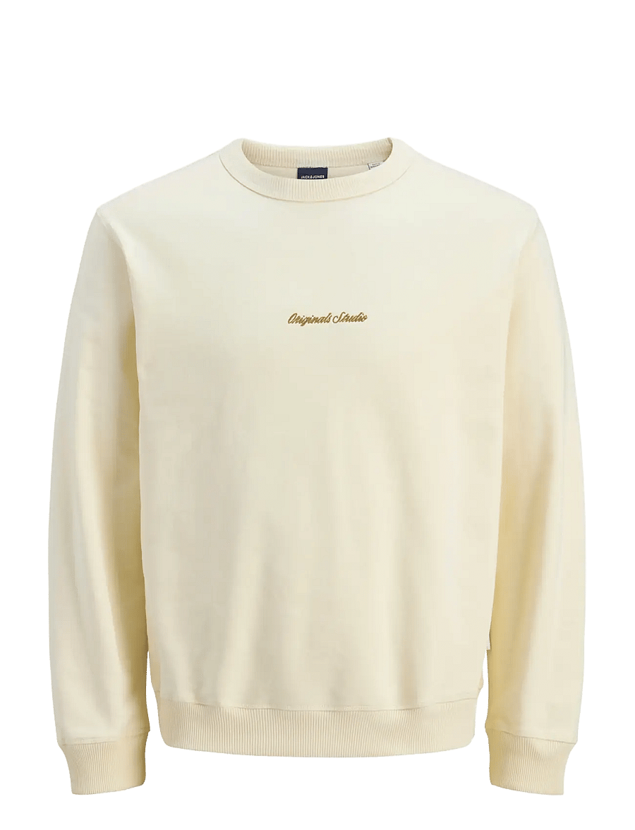 Jack & Jones - JORNORREBRO EMB SWEAT CREW NOOS JNR - sweatshirts - antique white - 1