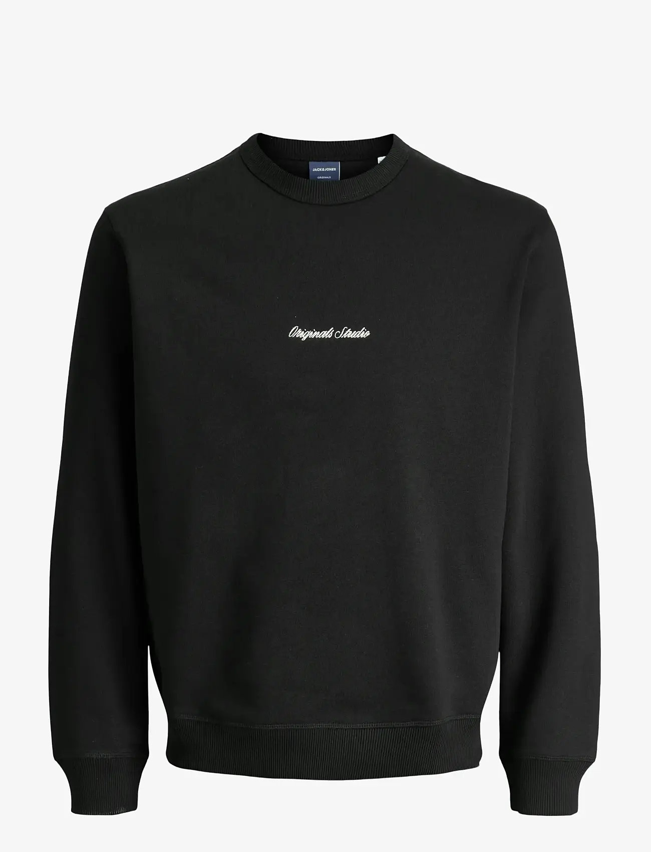 Jack & Jones - JORNORREBRO EMB SWEAT CREW NOOS JNR - sweatshirts - black - 1