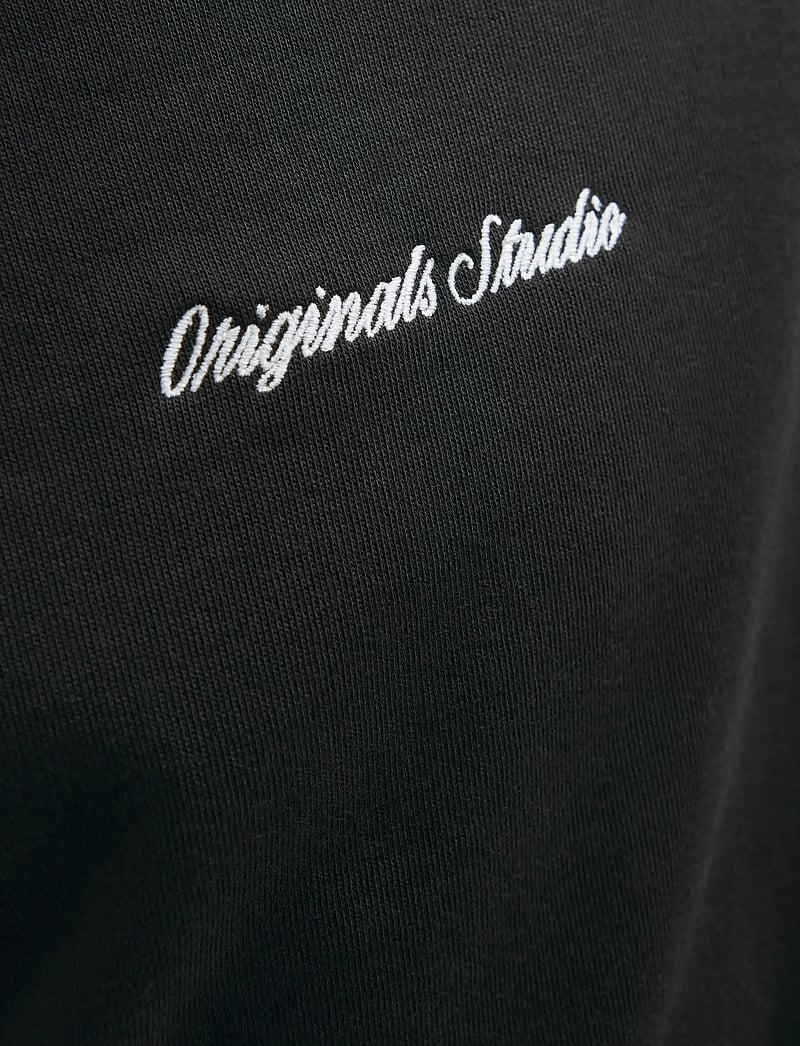 Jack & Jones - JORNORREBRO EMB SWEAT CREW NOOS JNR - sweatshirts - black - 5