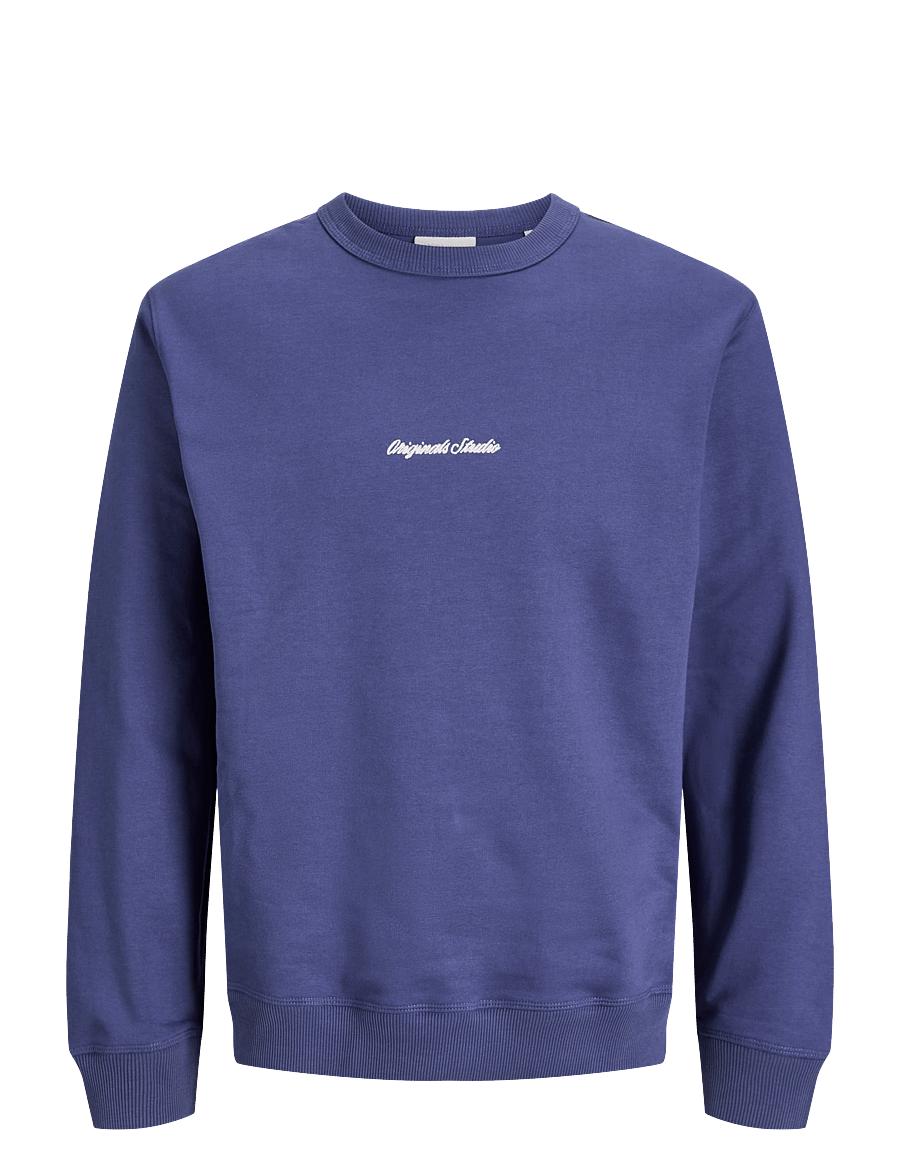 Jack & Jones - JORNORREBRO EMB SWEAT CREW NOOS JNR - sweatshirts - crown blue - 0
