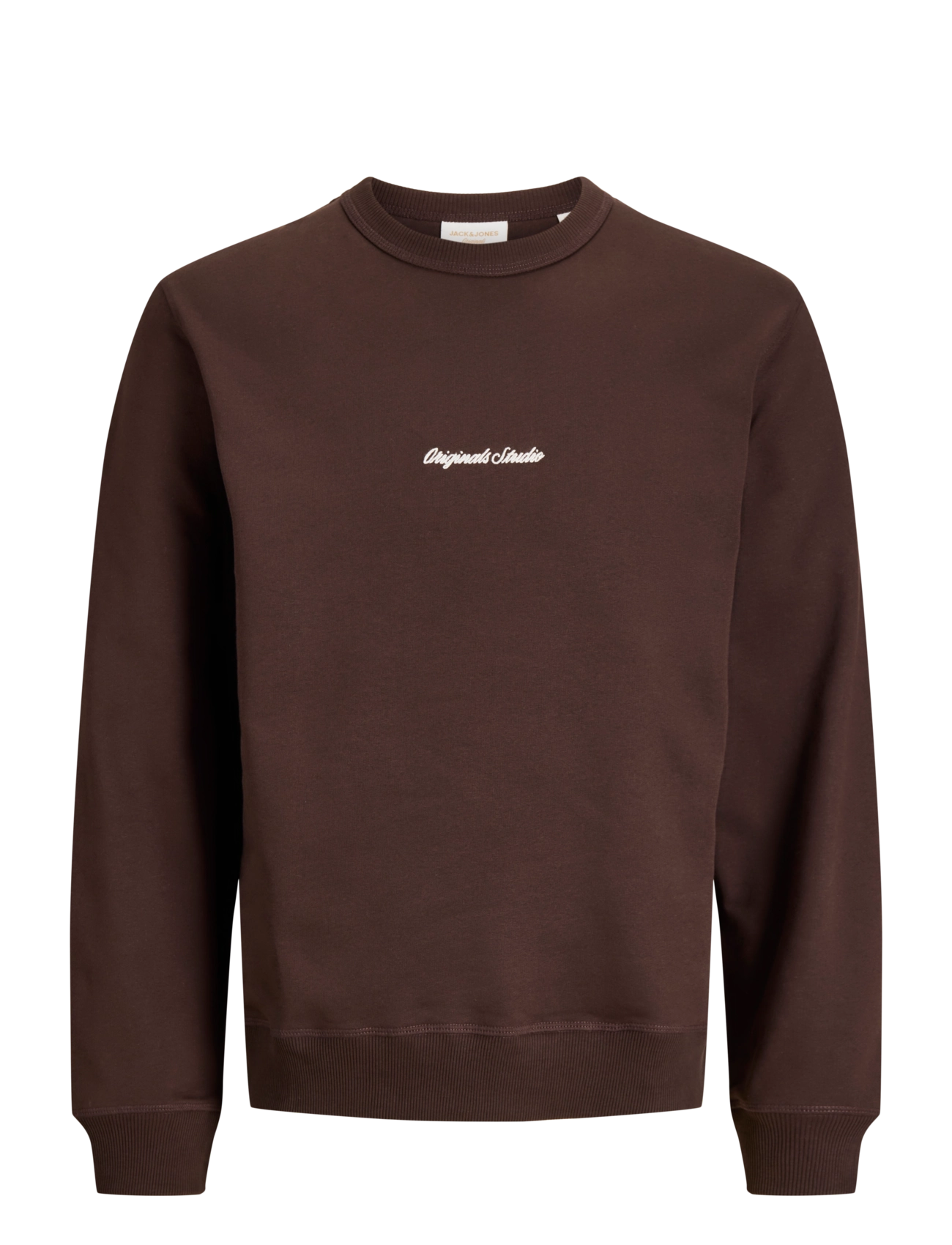 Jack & Jones JORNORREBRO EMB SWEAT CREW NOOS JNR - Alussärgid - JAVA / brown