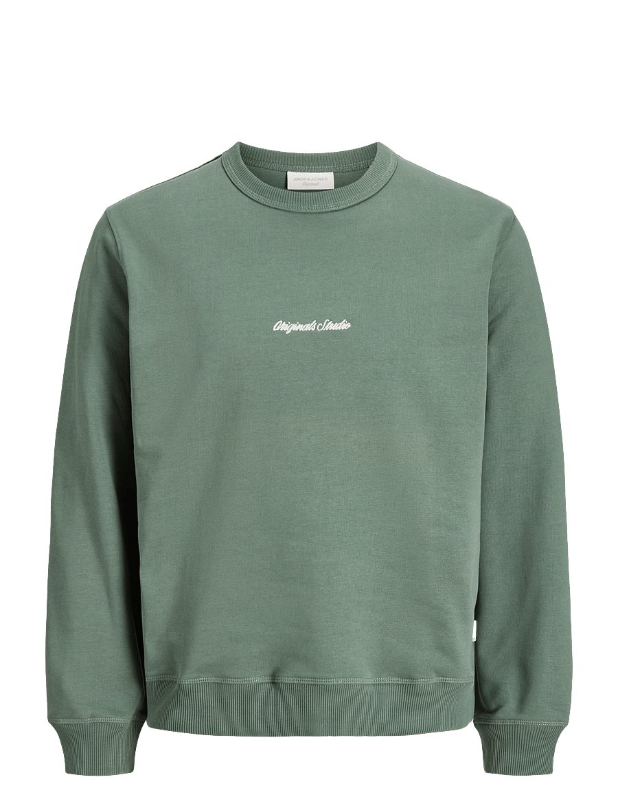 Jack & Jones - JORNORREBRO EMB SWEAT CREW NOOS JNR - sweatshirts - laurel wreath - 0