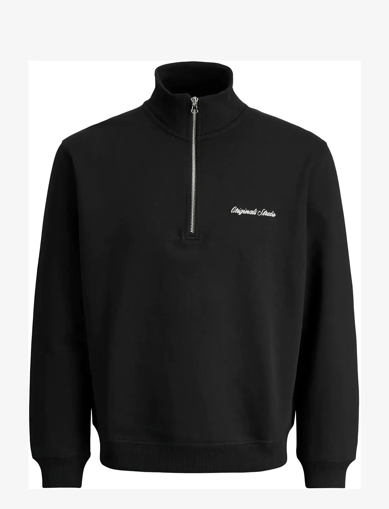 Jack & Jones - JORNORREBRO EMB SWEAT HIGH NECK JNR - sweatshirts - black - 1