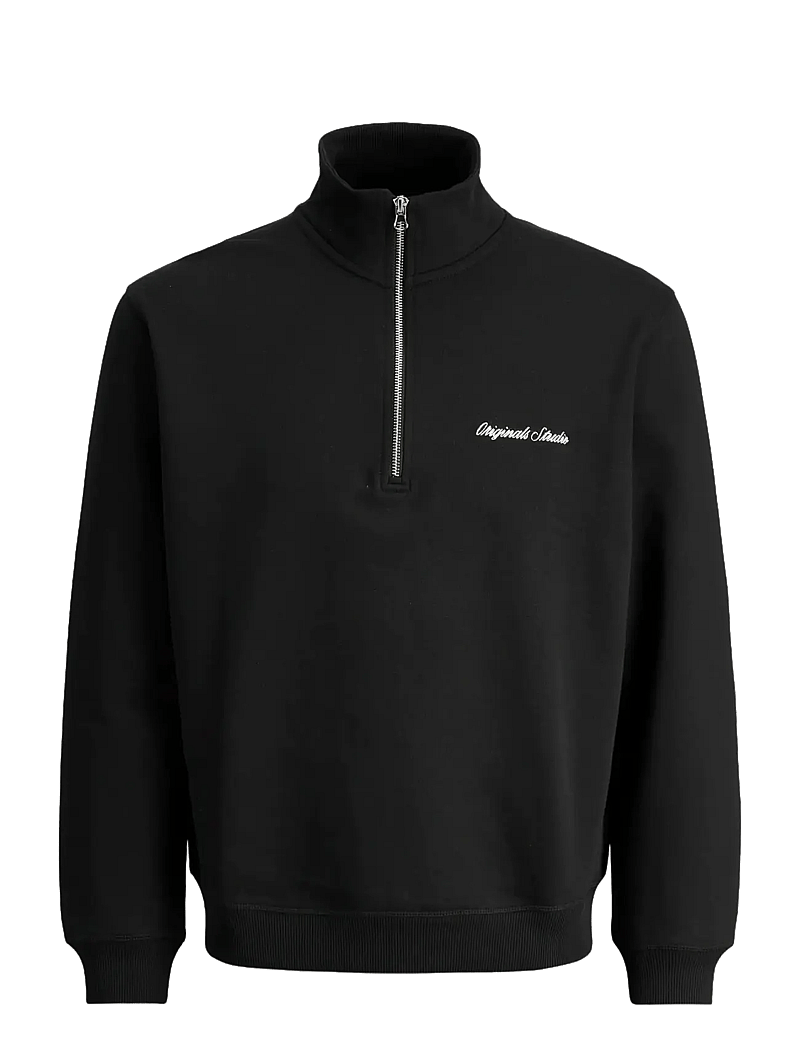 Jack & Jones - JORNORREBRO EMB SWEAT HIGH NECK JNR - sweatshirts - black - 1