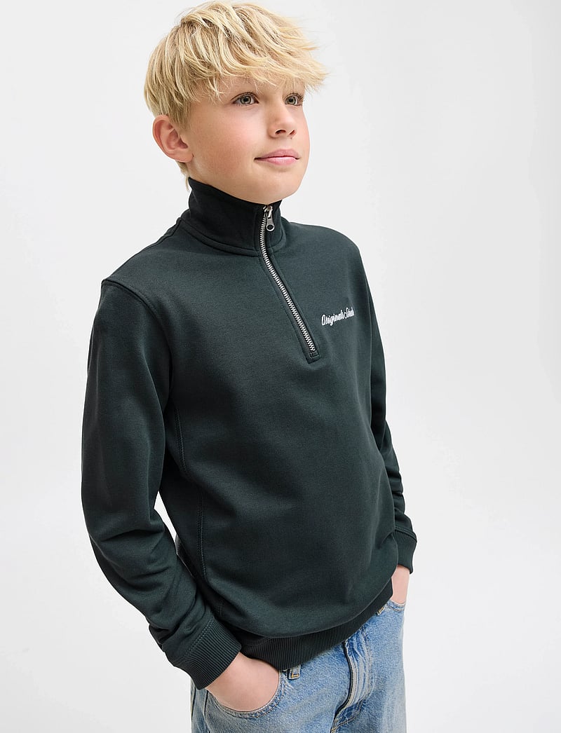 Jack & Jones - JORNORREBRO EMB SWEAT HIGH NECK JNR - sweatshirts - forest river - 5