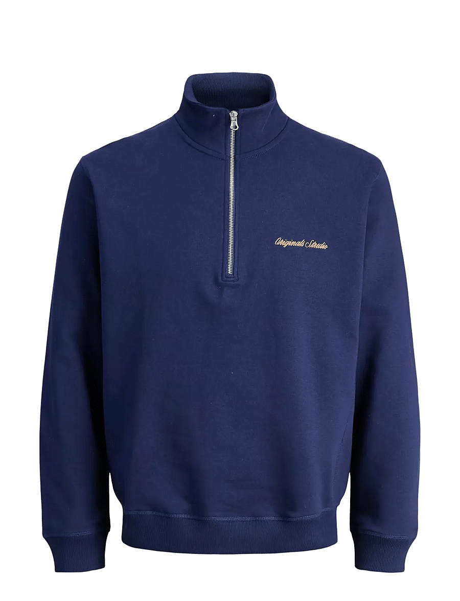 Jack & Jones - JORNORREBRO EMB SWEAT HIGH NECK JNR - sweat-shirt - ocean cavern - 1