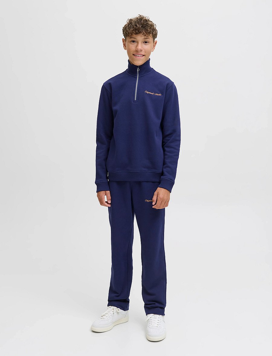 Jack & Jones - JORNORREBRO EMB SWEAT HIGH NECK JNR - sweat-shirt - ocean cavern - 3