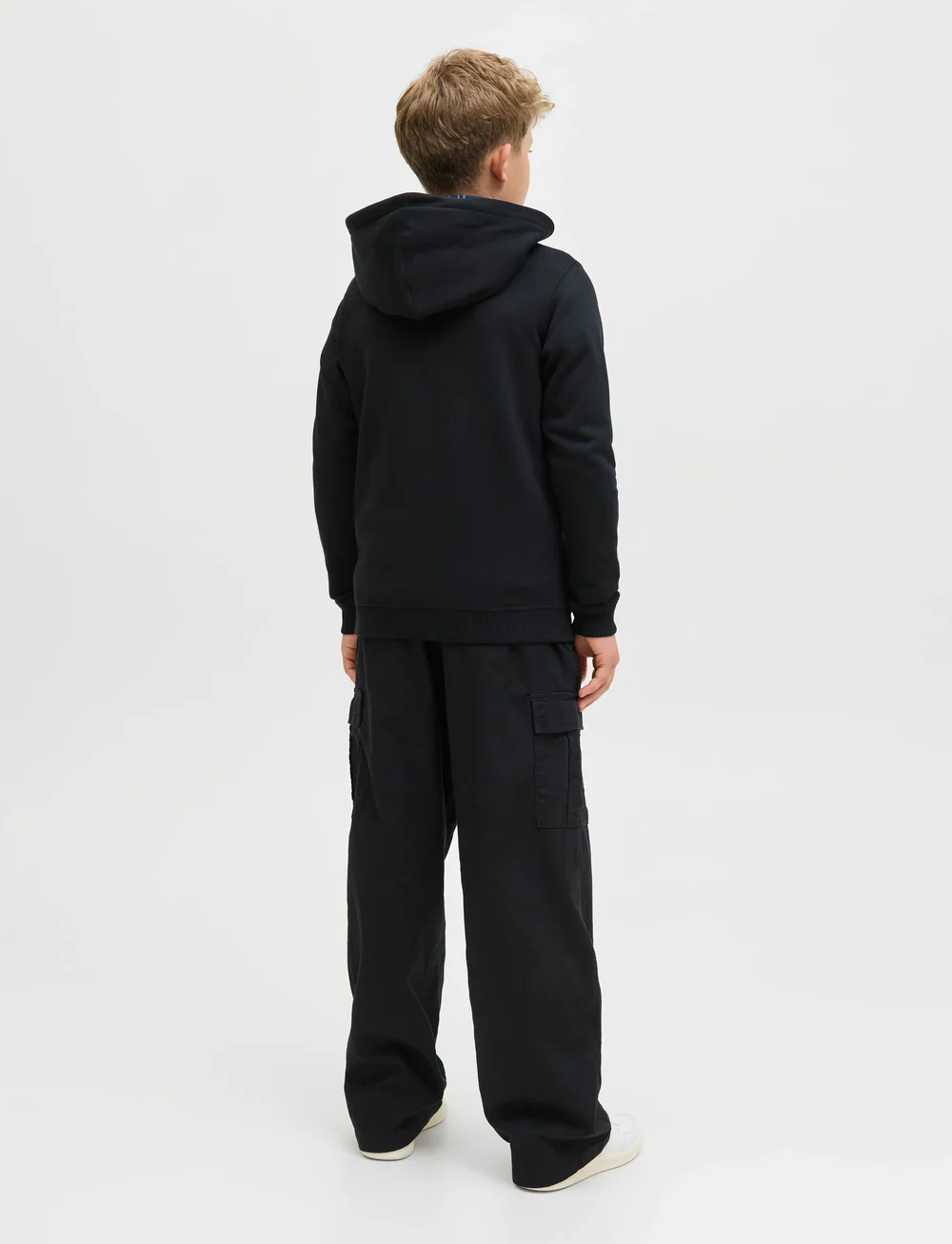 Jack & Jones - JORNORREBRO EMB SWEAT ZIP HOOD JNR - kapuzenpullover - black - 2