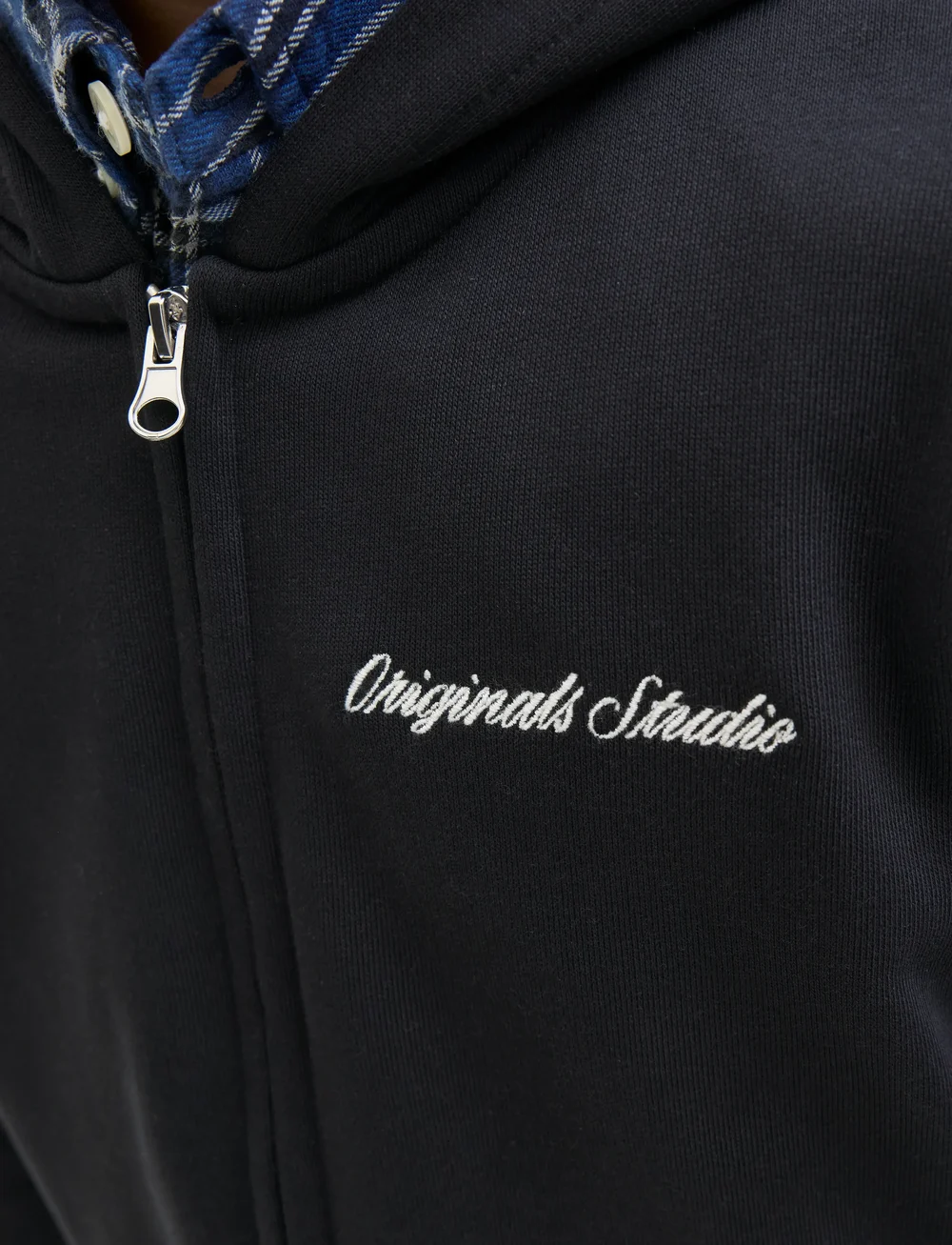 Jack & Jones - JORNORREBRO EMB SWEAT ZIP HOOD JNR - kapuzenpullover - black - 4