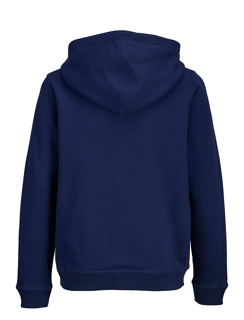 Jack & Jones - JORNORREBRO EMB SWEAT ZIP HOOD JNR - huvtröjor - ocean cavern - 2
