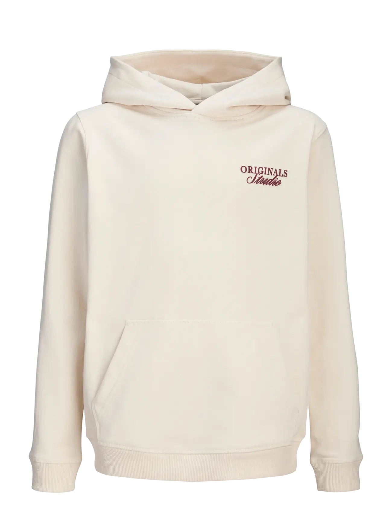 JACK & JONES Jornorrebro Typo Back Sweat Hood Sn Jnr Cream - 152 - Kinder