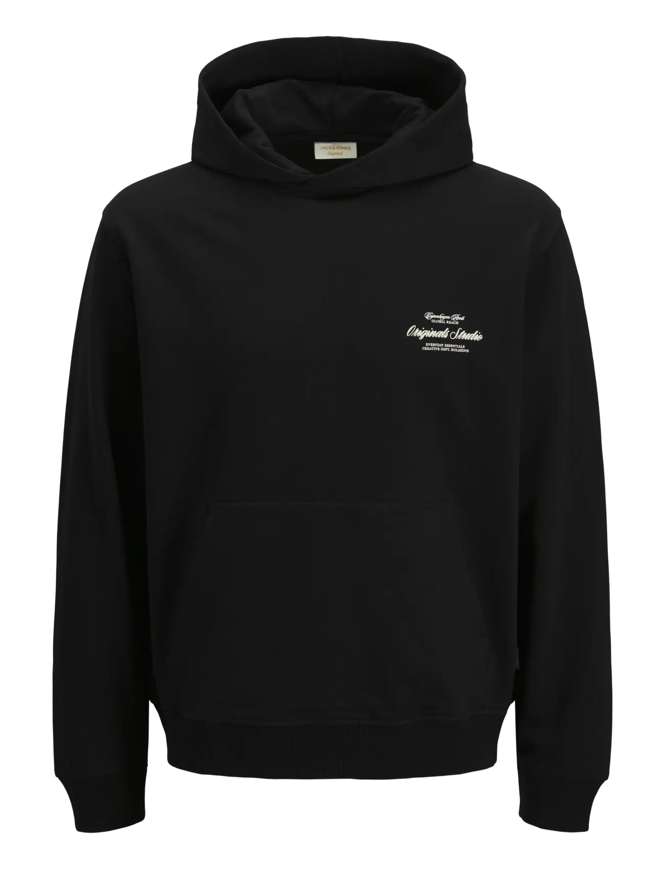 JACK & JONES Jornorrebro Typo Back Sweat Hood Sn Jnr Schwarz - 164 - Kinder