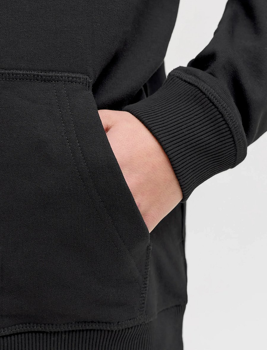 Jack & Jones - JORNORREBRO TYPO BACK SWEAT HOOD SN JNR - hættetrøjer - black - 5