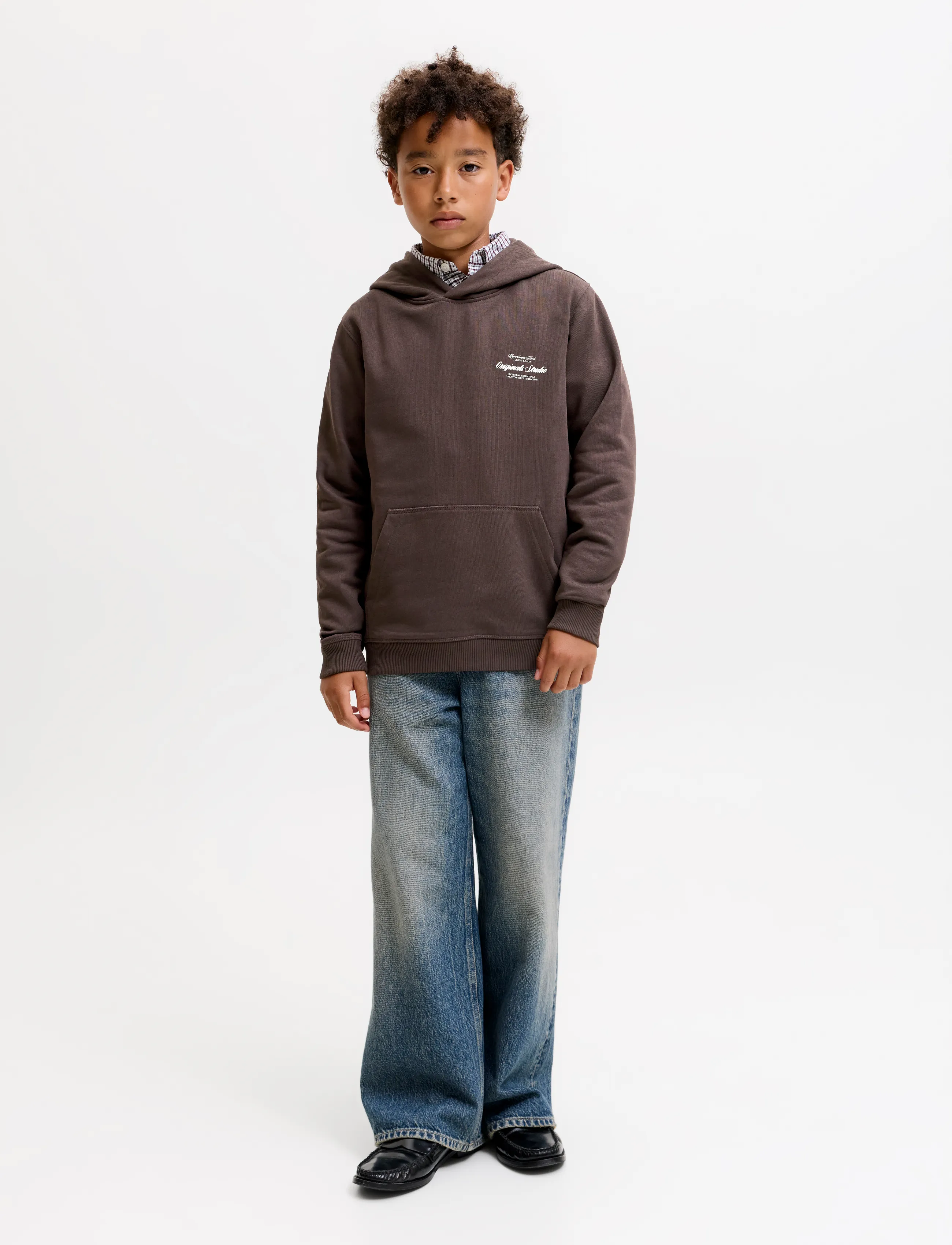Jack & Jones - JORNORREBRO TYPO BACK SWEAT HOOD SN JNR - kapuzenpullover - java - 4