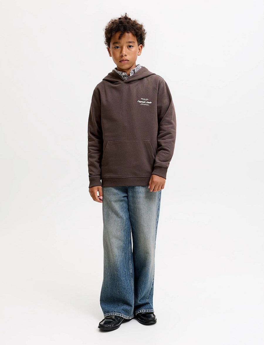 Jack & Jones - JORNORREBRO TYPO BACK SWEAT HOOD SN JNR - kapuzenpullover - java - 4